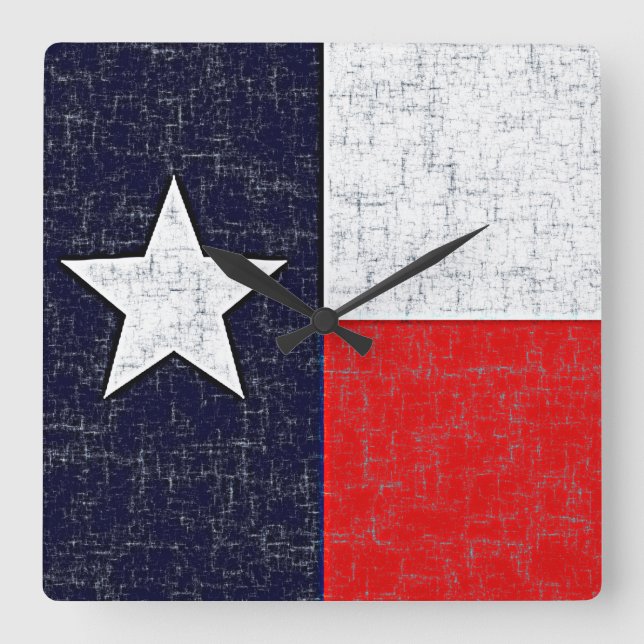 TEXAS-STAATS-FLAGGE Uhr (Vorderseite)