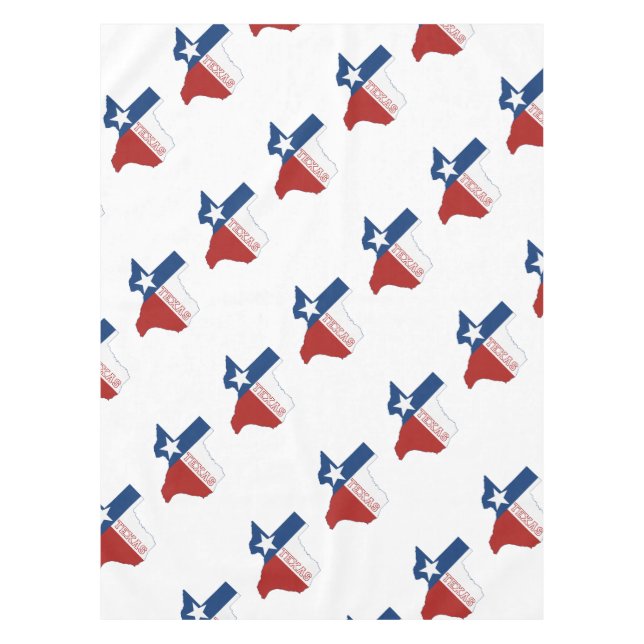 Texas-Staats-Flagge und Karte Tischdecke (Vorderseite)