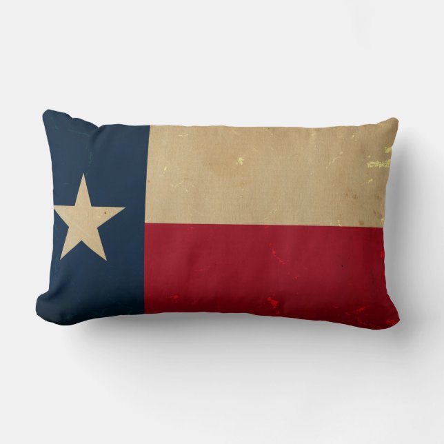 Texas-Staats-Flagge VINTAG Lendenkissen (Vorderseite)