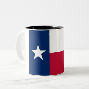 Texas-Staats-Flagge Zwei-Ton Kaffee-Tasse Zweifarbige Tasse