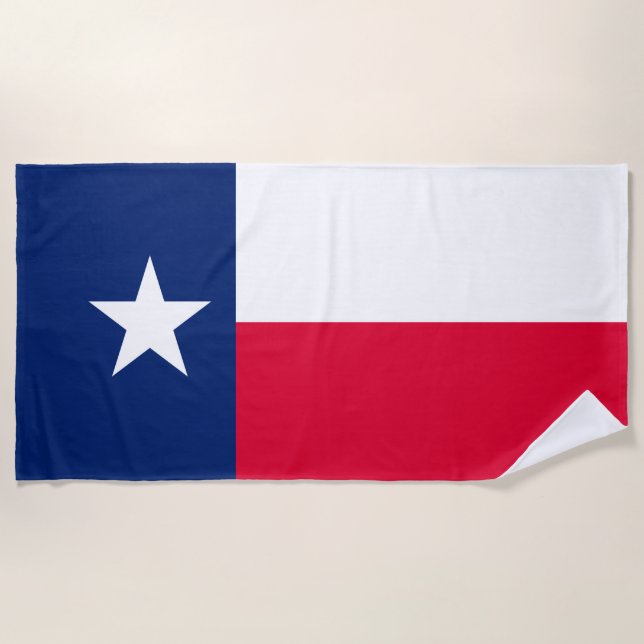 Texas-Staats-Flaggen-Entwurf auf a Strandtuch (Vorderseite)