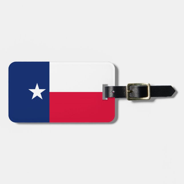 Texas-Staats-Flaggen-Entwurf Gepäckanhänger (Vorderseite horizontal)