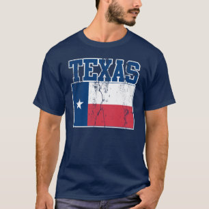 Texas-Staats-Flaggen-T - Shirt (beunruhigt)