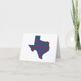 Texas-Staats-Namen-Wort-Kunst-blaue Anmerkung Karte