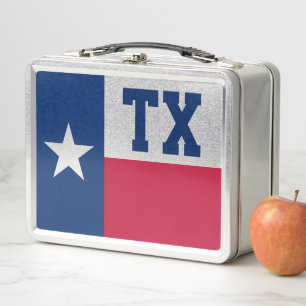 Texas-Staatsflagge benutzerdefinierte Monogramm Me Metall Brotdose