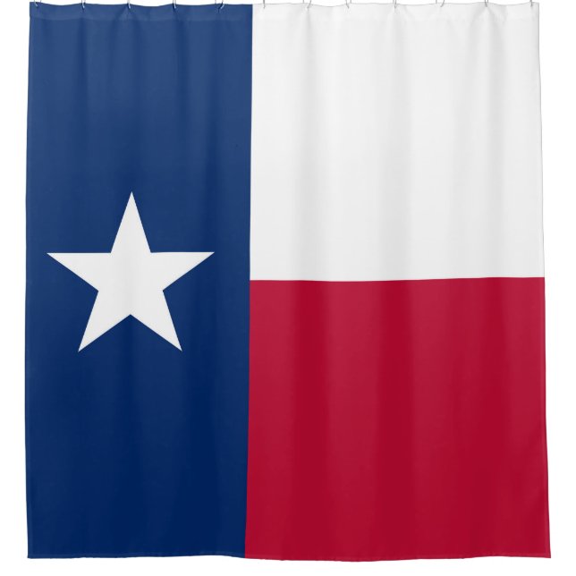 Texas-Staatsflagge - hochwertige authentische Duschvorhang (Vorderseite)