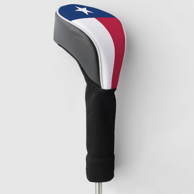 Texas-Staatsflagge - hochwertige authentische Golf Headcover (angewinkelt)