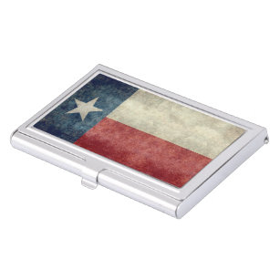 Texas-Staatsflagge Vintager Geschäfts-Kartenhalter Visitenkarten Etui