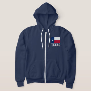 Texas-Staatsflagge Zollzipper-Kapuze für Männer Hoodie