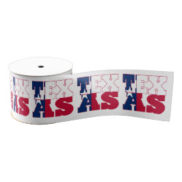 Texas-Staatsflaggen-Typografieentwurf Ripsband