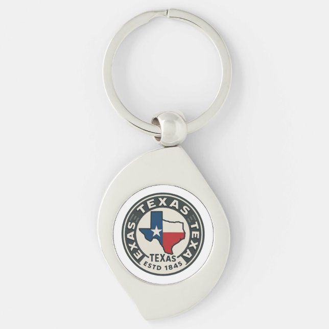 Texas Staatsstolz Schlüsselanhänger (Vorderseite)