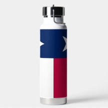 Texas-State-Flag Edelstahl-Wasserflasche