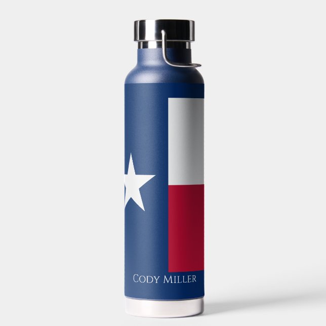Texas State Flag Persönliche Bezeichnung Hot oder  Trinkflasche (Links)