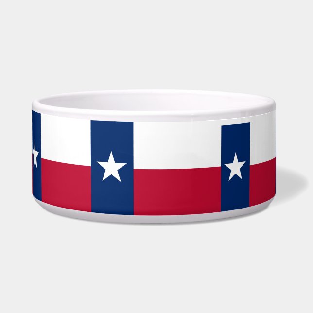 Texas State Flag Pet Bowl Napf (Vorderseite)