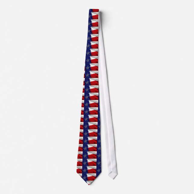 Texas State Flag Pop Art Necktie Krawatte (Vorderseite)