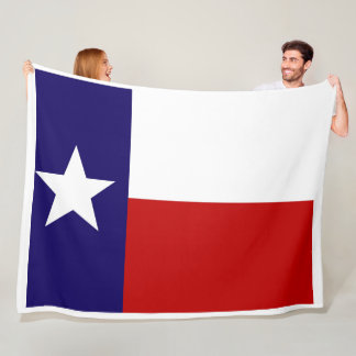 Texas State Flag Print Patriotic Fleece Blanket