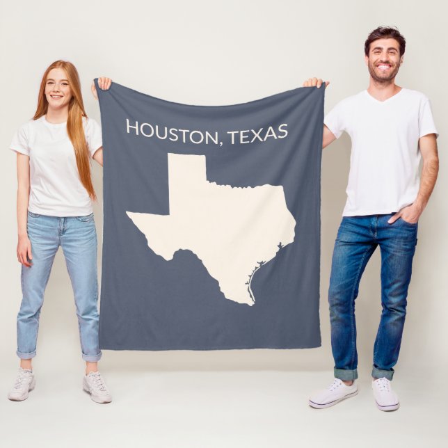 Texas State Karte Home Decor  Fleecedecke (Beispiel)