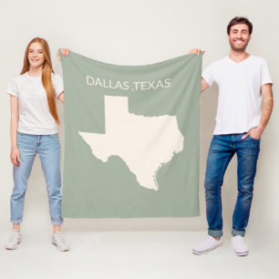 Texas State Karte Home Decor Sherpa-Decke Fleecedecke