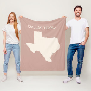Texas State Karte Home Decor Sherpa-Decke Fleecedecke