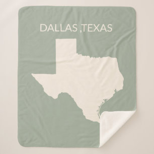 Texas State Karte Home Decor Sherpa Decke Sherpadecke