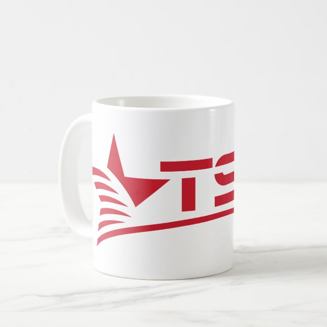 Texas State Technical College-Logo Kaffeetasse (Vorderseite Links)