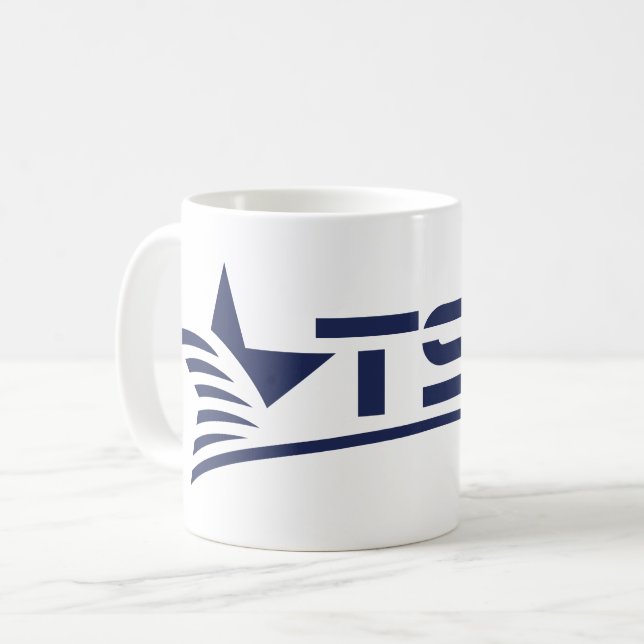 Texas State Technical College Logo remains the sam Kaffeetasse (Vorderseite Links)