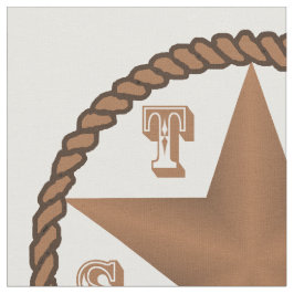 Texas-Stern mit der Seil-Grenze groß IRGENDEINE Stoff