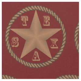 Texas-Stern mit Seil-Grenze IRGENDEINE FARBE Stoff