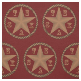 Texas-Stern mit Seil-Grenze IRGENDEINE FARBE Stoff