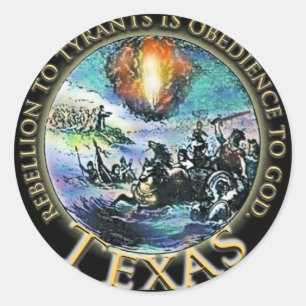 Texas Sticky Black Gold Runder Aufkleber