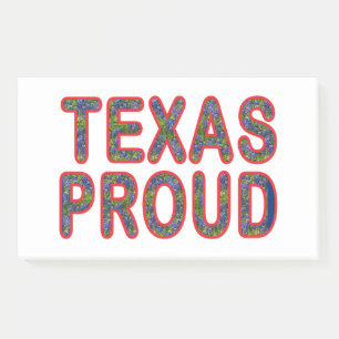 Texas Stolz Bluebonnet Post-it Klebezettel