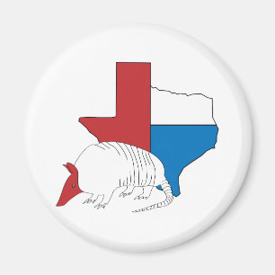 Texas-Stolz-Gürteltier Magnet