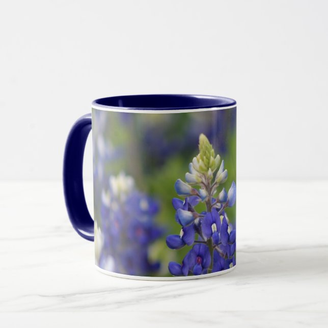 Texas-Stolzbluebonnet-Staats-Blumen-Kaffee-Tasse Tasse (Vorderseite Links)