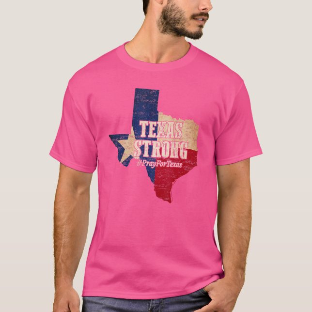 Texas Strong Pay for Texas Flag Map T-Shirt (Vorderseite)