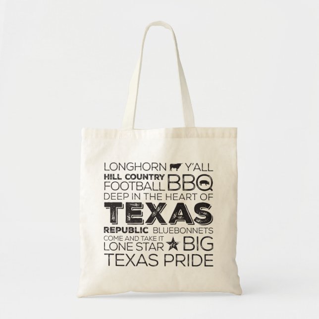 Texas Subway Art Tasche - Black (Vorne)
