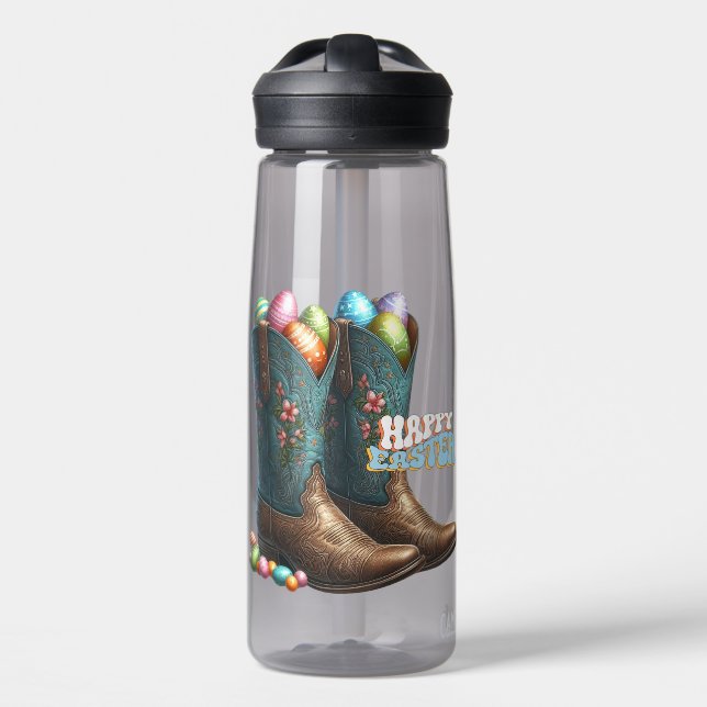 Texas/südwestliche Ostereierstiefel Trinkflasche (Vorne)