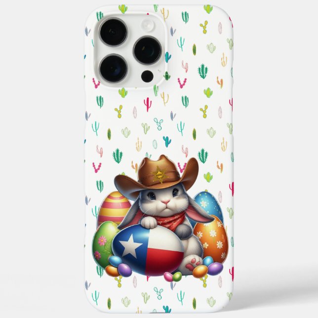 Texas/südwestlicher Osterhasen Case-Mate iPhone Hülle (Rückseite)