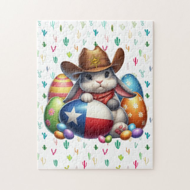 Texas/südwestlicher Osterhasen Puzzle (Vertikal)