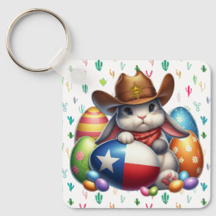 Texas/südwestlicher Osterhasen Schlüsselanhänger