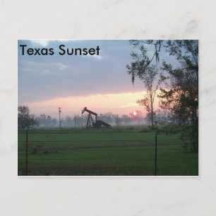 Texas Sunset Postkarte
