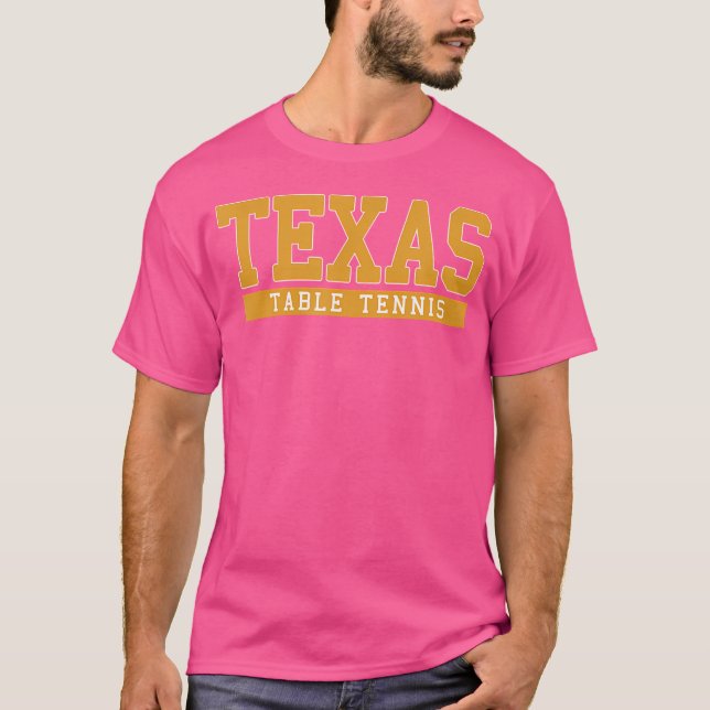 Texas Table Tennis T-Shirt (Vorderseite)