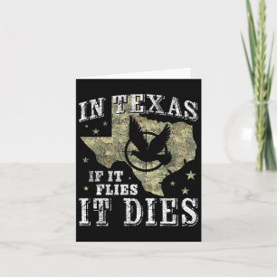 Texas Taubenjagd Jahreszeit - Es fliegt stirbt - D Karte