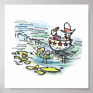 Texas Teacup Ride Print Poster