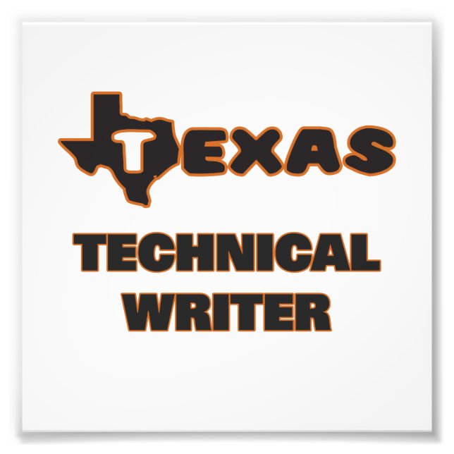 Texas Technical Writer Fotodruck (Vorne)