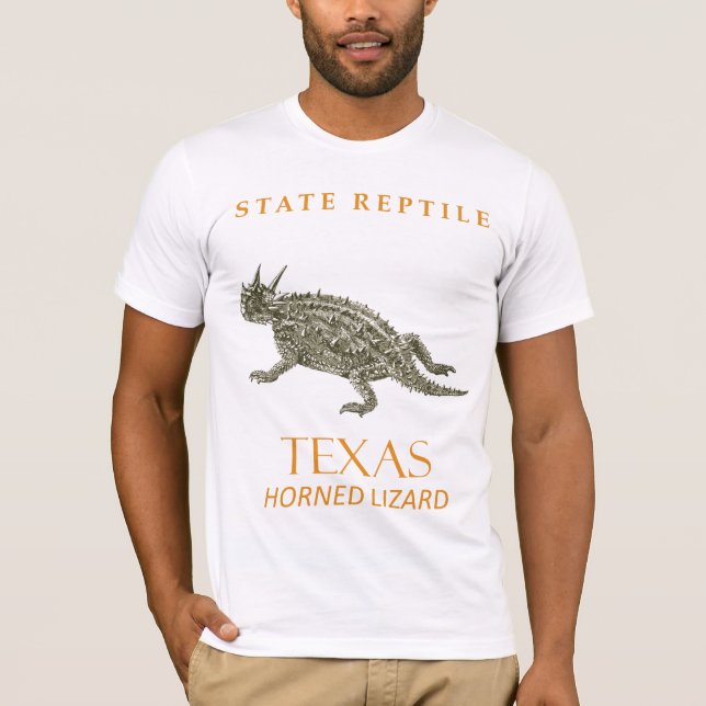 Texas Territory Horned Lizard T-Shirt (Vorderseite)