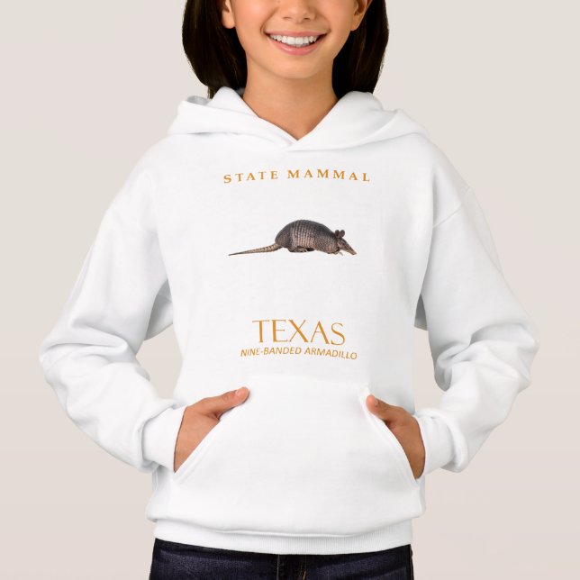 Texas Territory Nine Banded Armadillo Kleine Mamma Hoodie (Vorderseite)