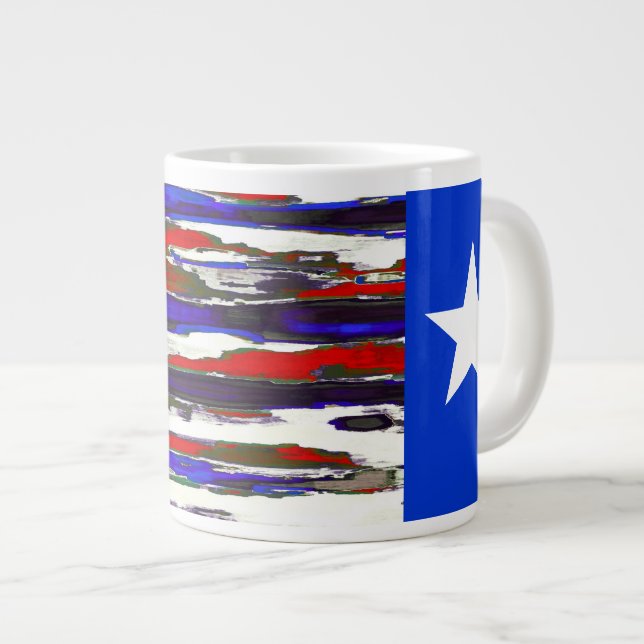 Texas / Texan Flag ~ 20oz Jumbo Tasse (Vorderseite Rechts)