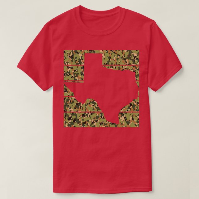 Texas Texan Map T-Shirt (Design vorne)