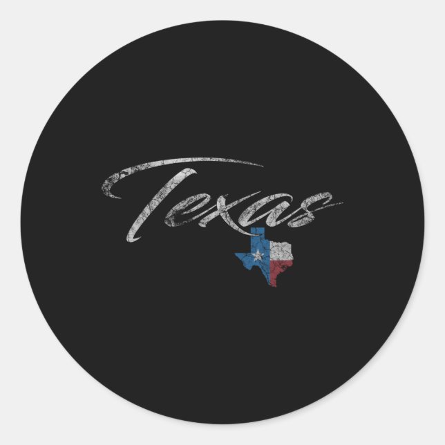 Texas texas for Tx Runder Aufkleber (Vorderseite)