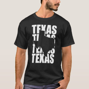Texas Texas Texas Form Texas Zuhause-Staat T-Shirt
